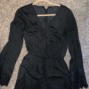 Black lace KENDALL AND KYLIE ROMPER WORN ONCE